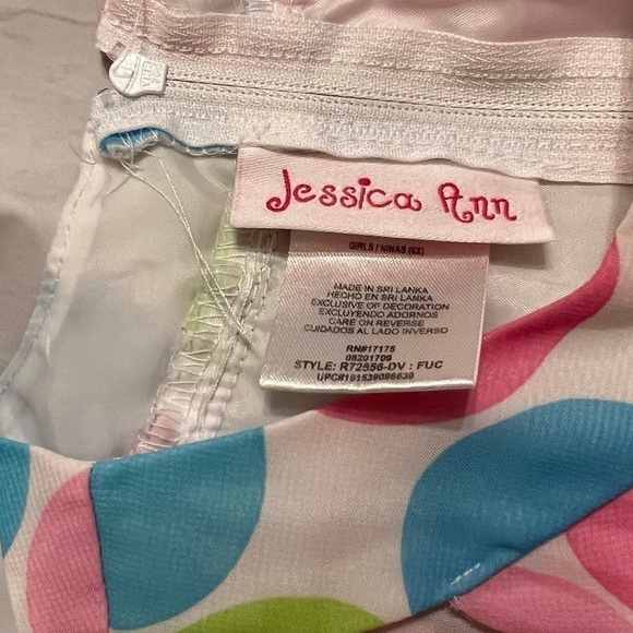 Jessica Ann Dress size 6X polka dots perfect for Easter or Spring - Picture 3 of 14